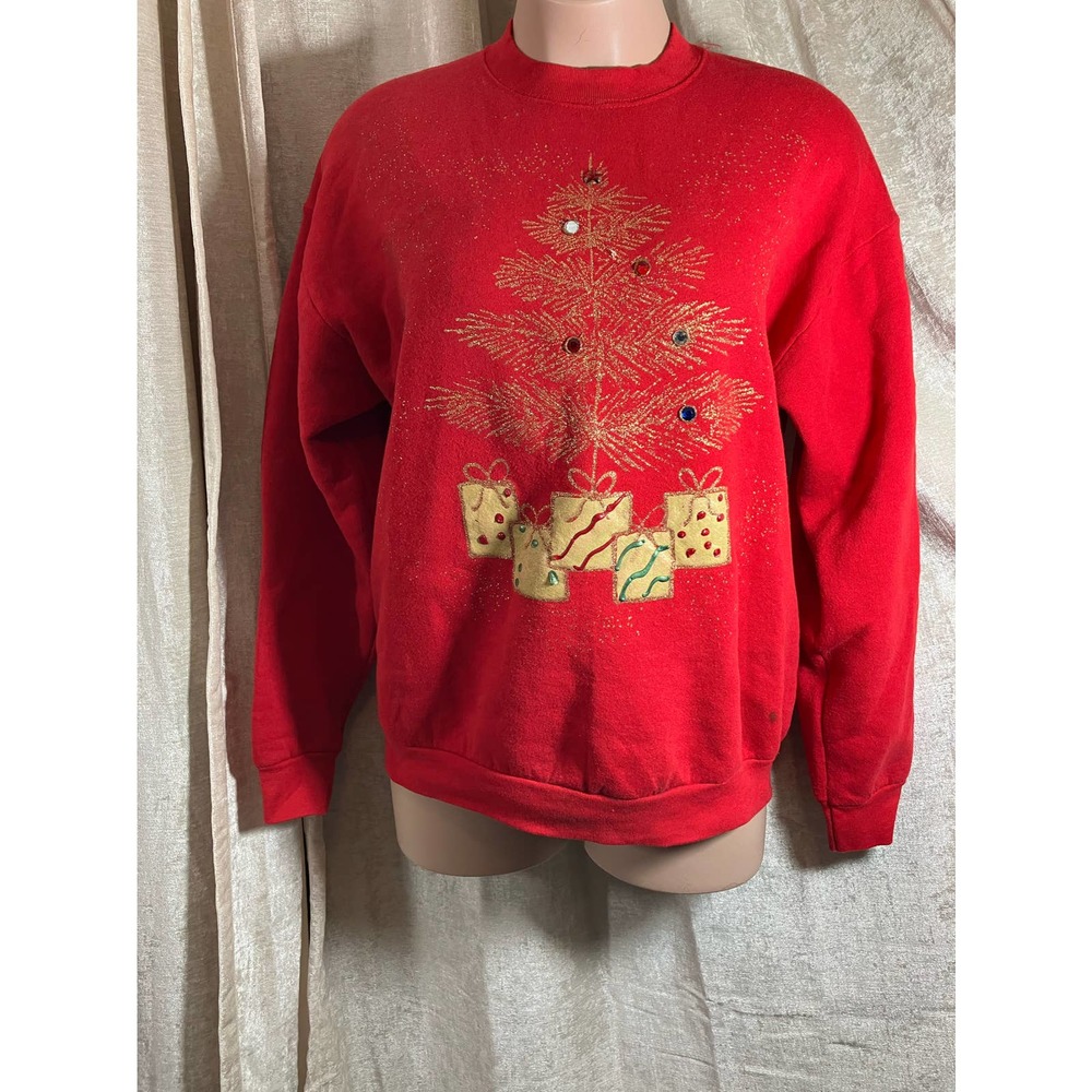 India Ink Woman Ugly Christmas Pullover Sweatshirt XXL